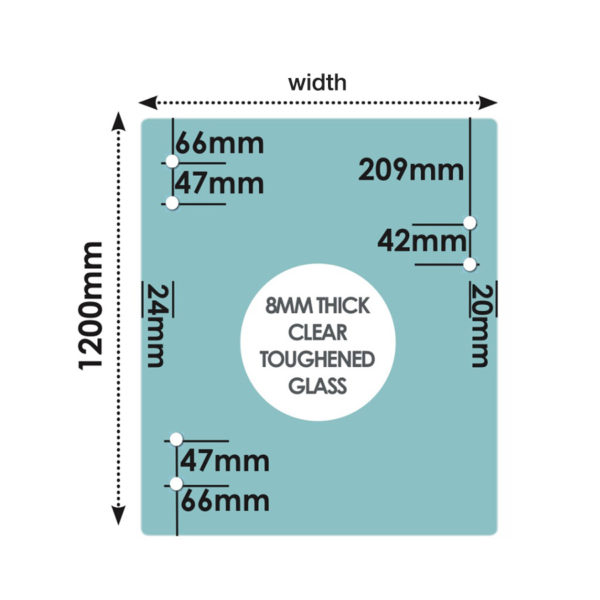 8mm glass gates