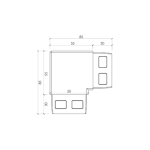 Euro Offset 90 Degree Joiner