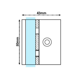 WALL BRACKET OFFSET - SQUARE EDGE