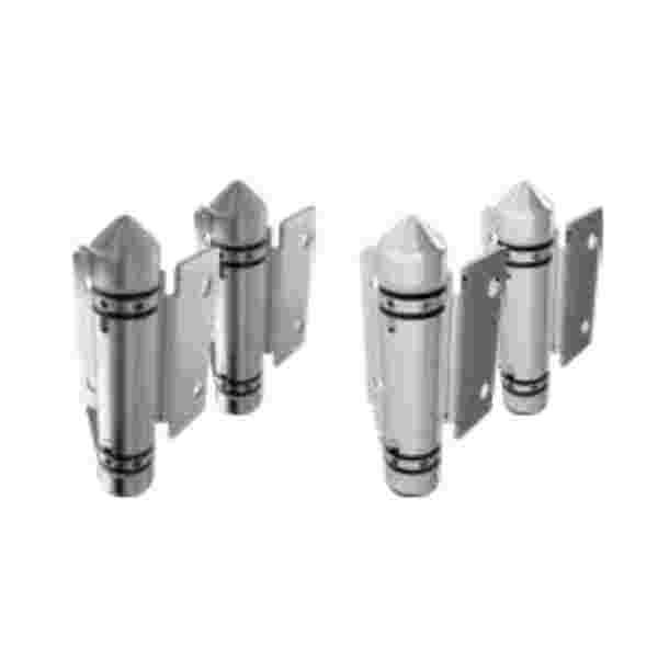 Square Post/Wall to Glass 316 Stainless Steel Spring Hinge Kit (Pair of 2)