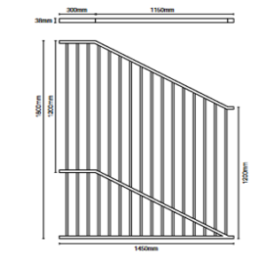 Flat-Top-Raked-Pool-Fence-Panel-1800-Dimensions