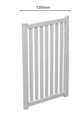 hamptons vertical paling gate image