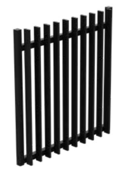 Blade Aluminium Gate 1000mmh